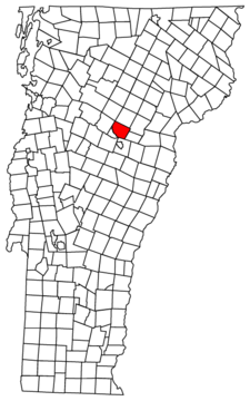 East Montpelier Location map